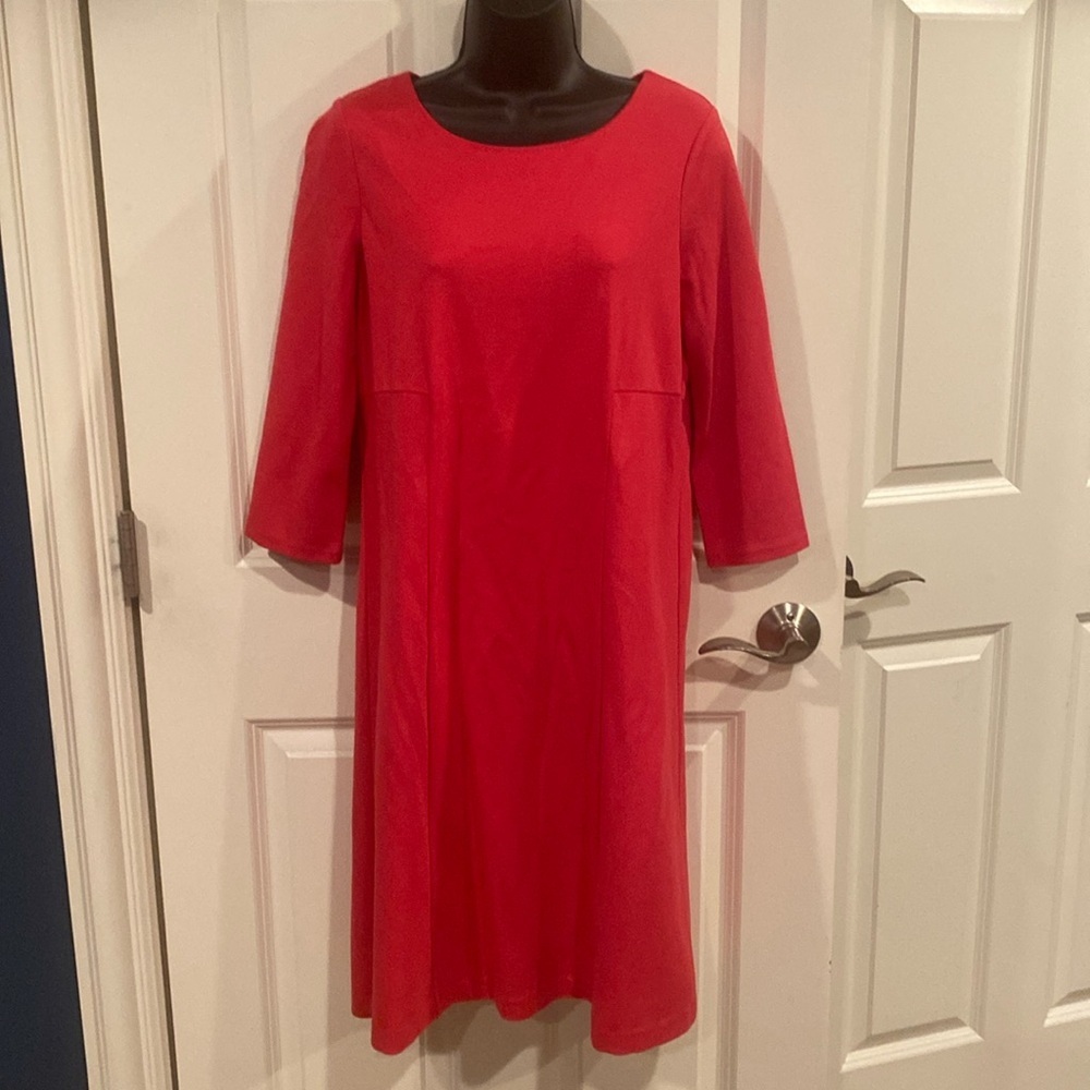 .5 Chicos (XS) Red Unlined Dress - NWT